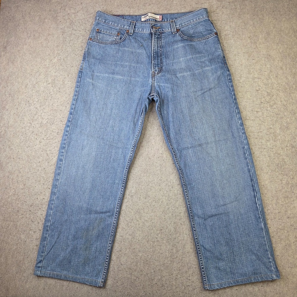 VTG Levis 569 Jeans Mens 34x32 (34x28) Blue Loose Straight Denim Y2K Skate Baggy